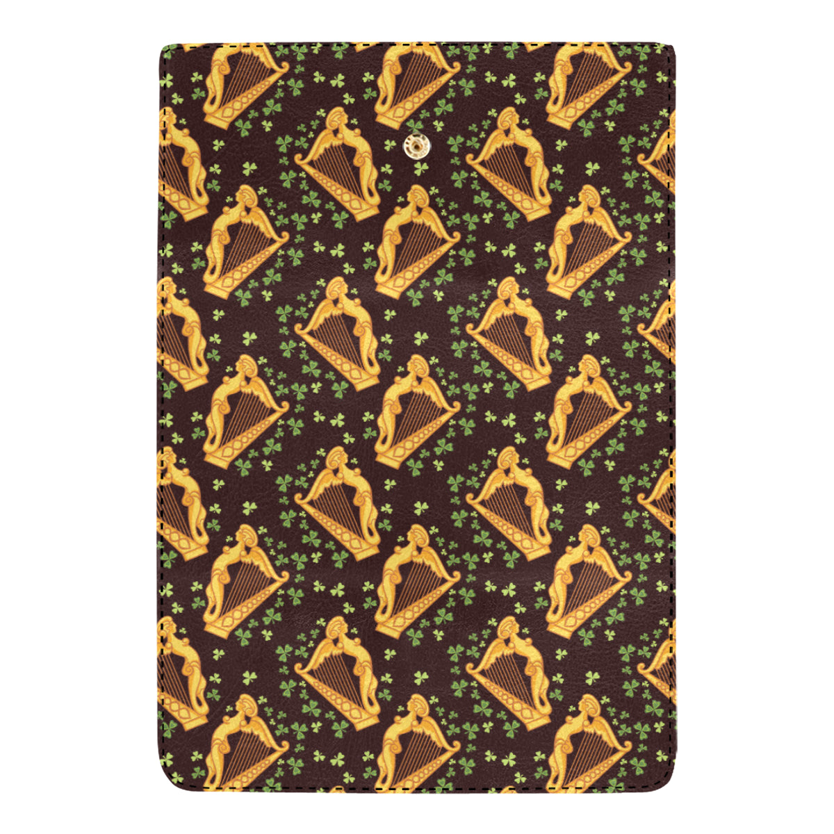 Harp Pattern Print Design 02 Women's Trifold Wallet