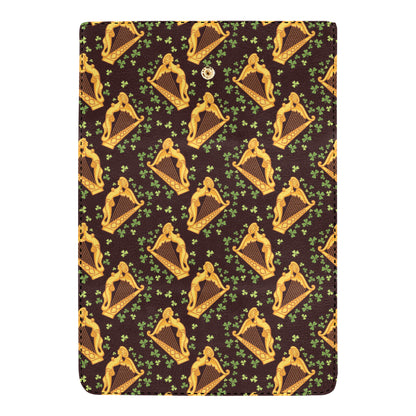 Harp Pattern Print Design 02 Women's Trifold Wallet