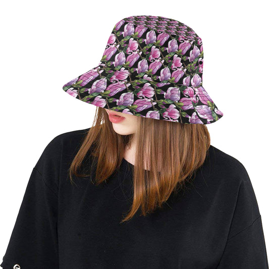Magnolia Pattern Print Design MAG011 Unisex Bucket Hat