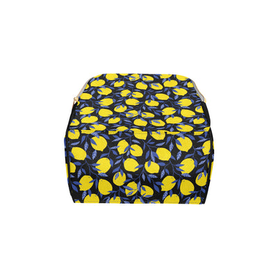 Lemon Pattern Print Design LM01 Diaper Bag Backpack