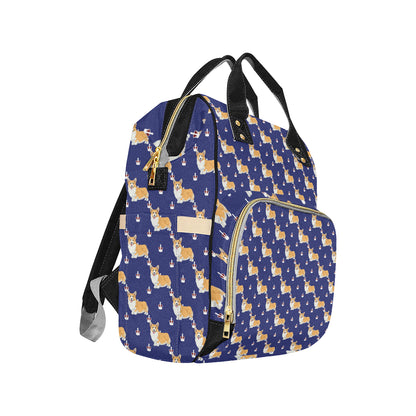 Pembroke Welsh Corgis Pattern Print Design A07 Diaper Bag Backpack