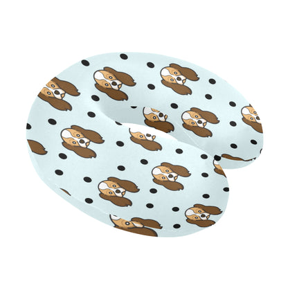 Cavalier King Charles Spaniels Pattern Print Desig U-Shaped Travel Neck Pillow
