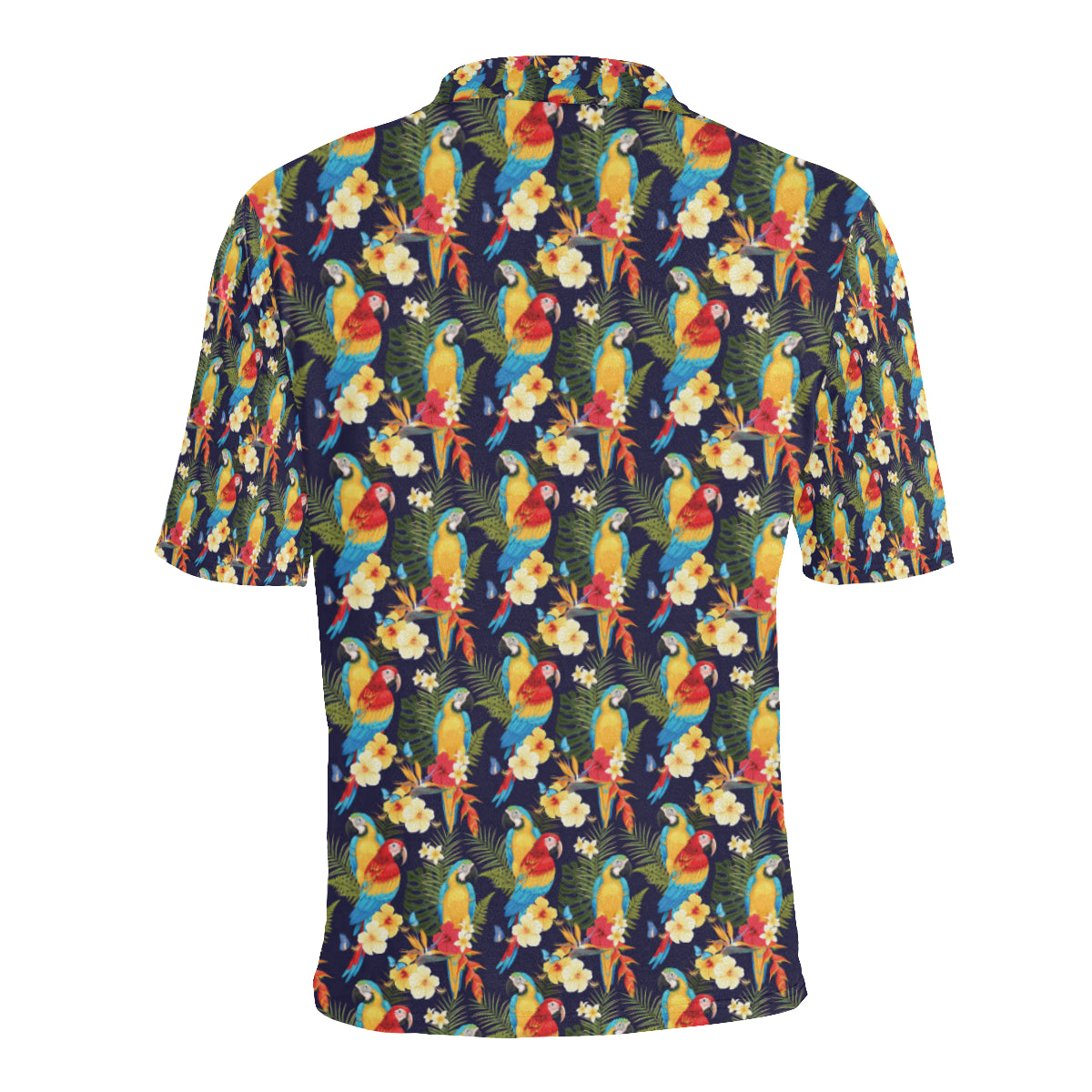 Parrot Themed Design Men Polo Shirt