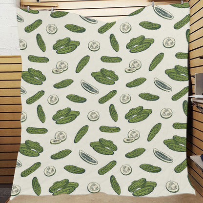 Cucumber Pattern Print Design CC05 Premium Quilt