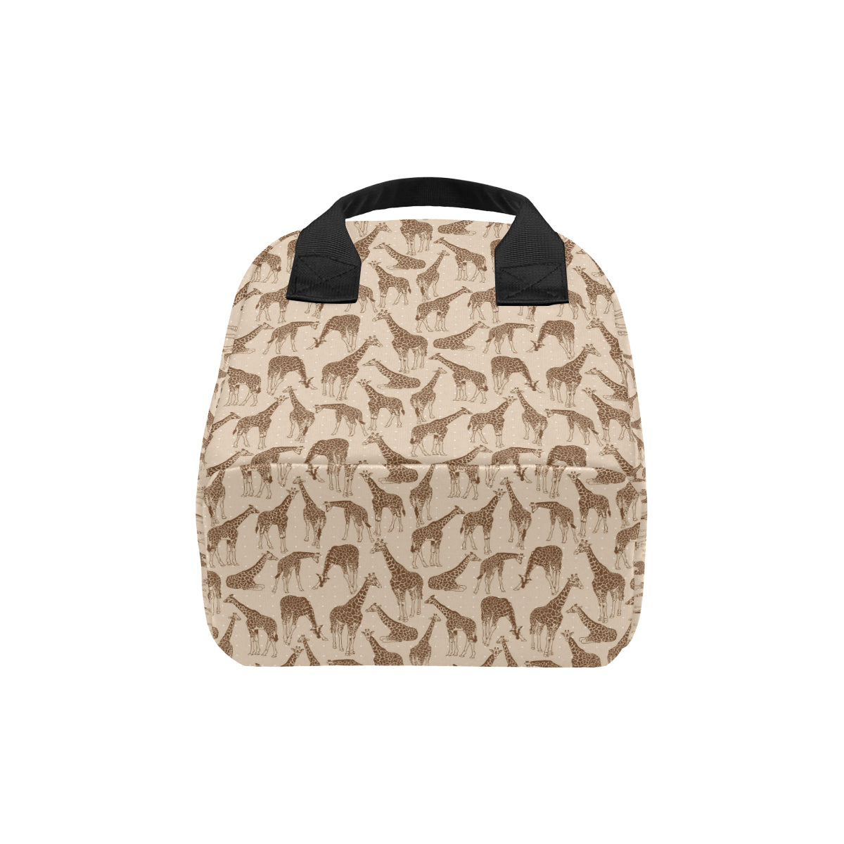 Giraffe Pattern Design Print Insulated Lunch Bag