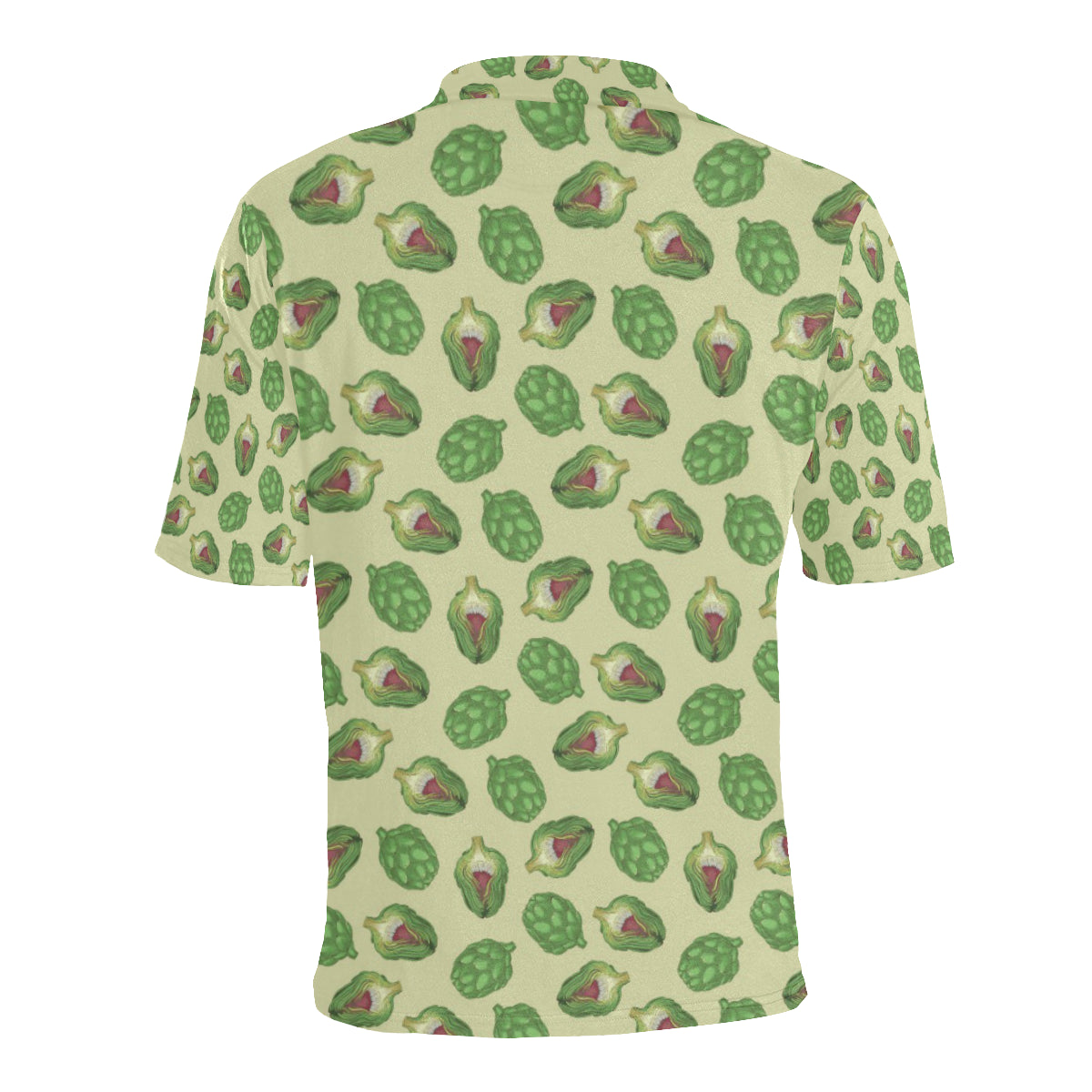 Artichoke Pattern Print Design 03 Men Polo Shirt