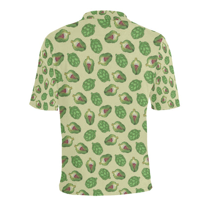Artichoke Pattern Print Design 03 Men Polo Shirt