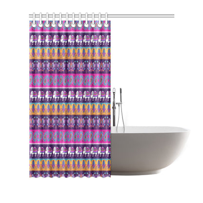 Boho Indian Style Pattern Shower Curtain