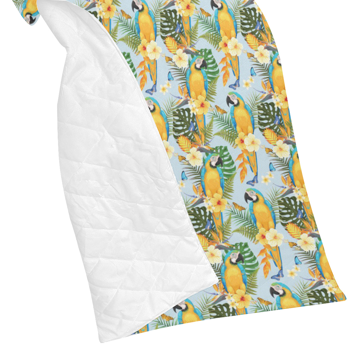 Parrot Pattern Print Design A04 Premium Quilt