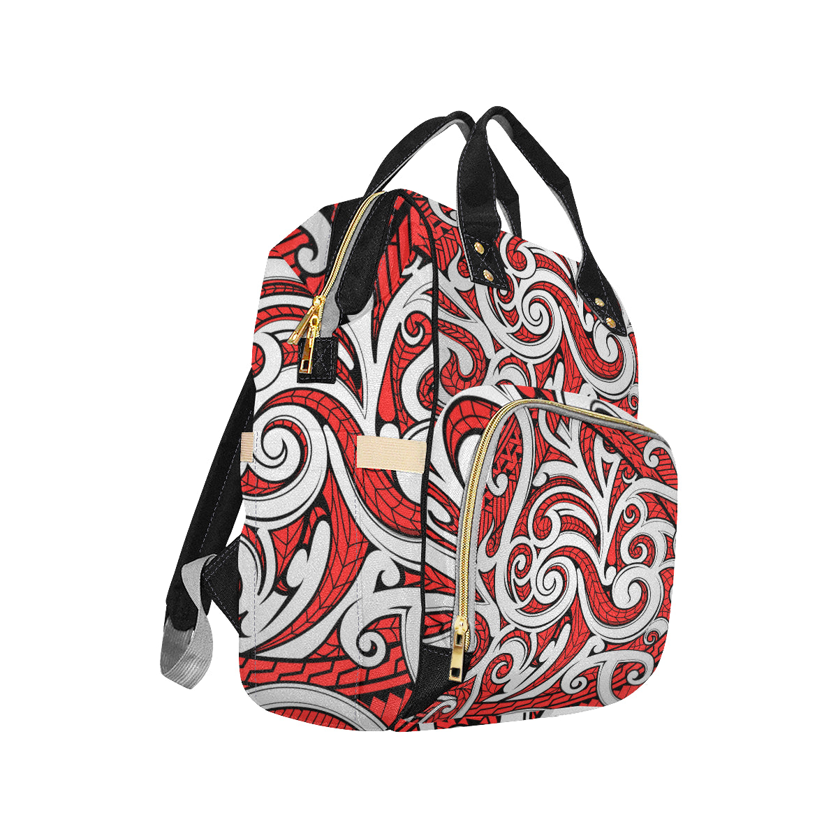 Maori Polynesian Themed Design Print Diaper Bag Backpack