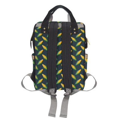 Corn Pattern Print Design 02 Diaper Bag Backpack