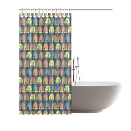 Camper Pattern Print Design 02 Shower Curtain