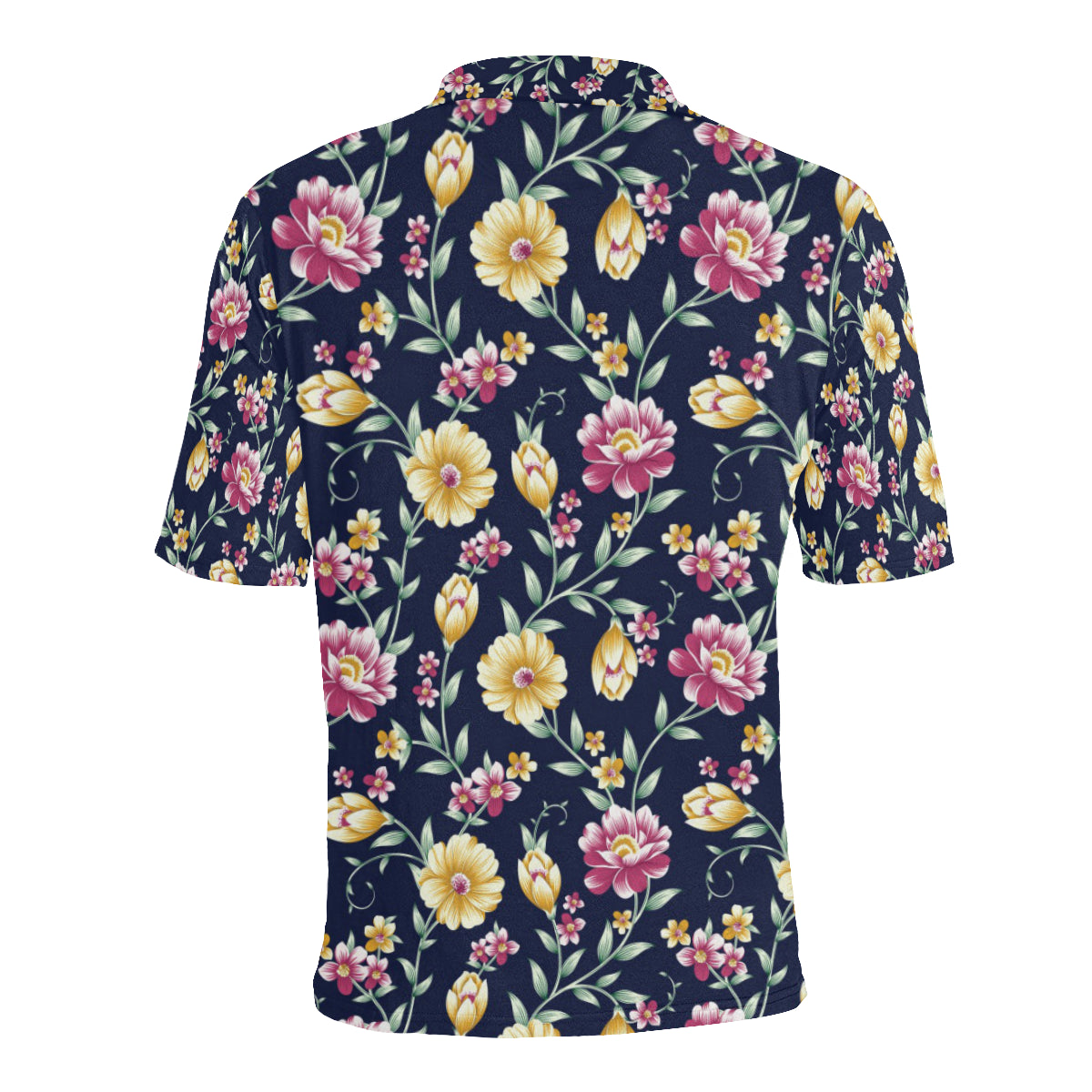 Gerberas Pattern Print Design GB03 Men Polo Shirt