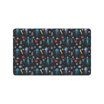 Jellyfish Underwater Print Rubber Doormat