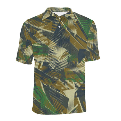 Military Camouflage Pattern Print Design 01 Men Polo Shirt