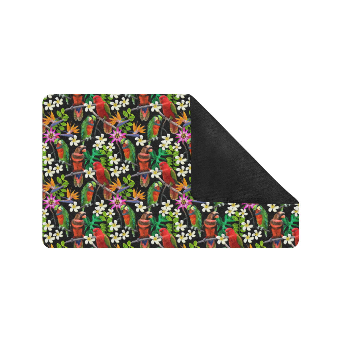 Parrot Design Print Rubber Doormat