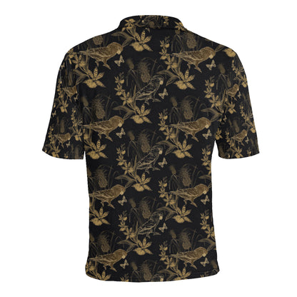 Parakeet Pattern Print Design A05 Men Polo Shirt