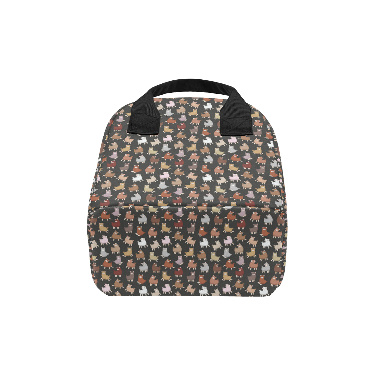 Alpaca Cute Design Themed Print Insulated Lunch Bag