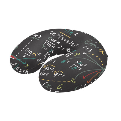 Math Pattern Print Design 04 U-Shaped Travel Neck Pillow