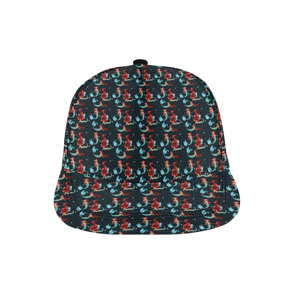 Mermaid Girl Themed Design Print Snapback Cap