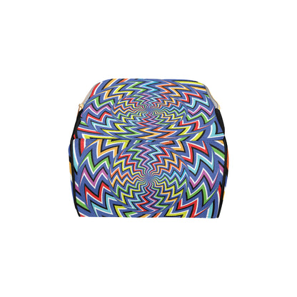 Optical illusion Pattern Print Design A02 Diaper Bag Backpack