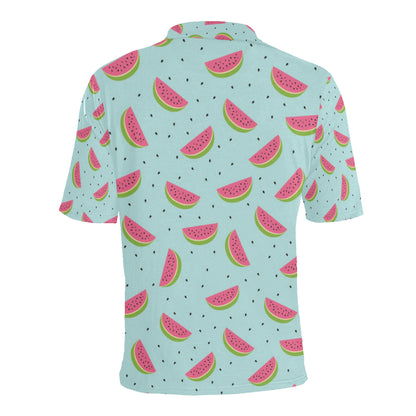 Watermelon Pattern Print Design WM06 Men Polo Shirt