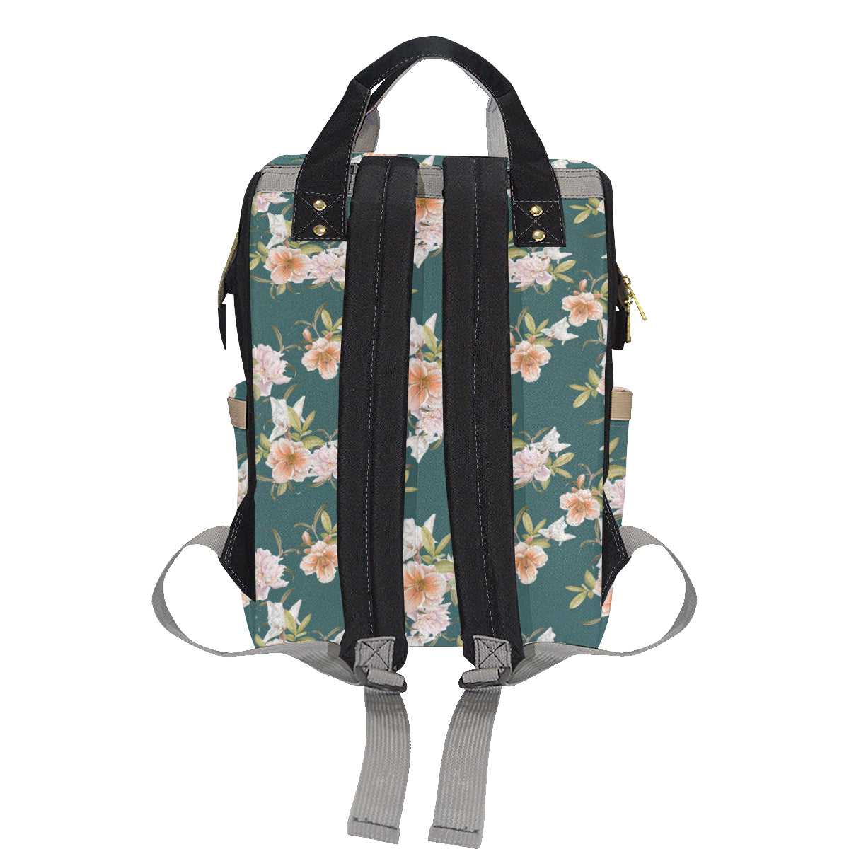 Iris Pattern Print Design IR01 Diaper Bag Backpack