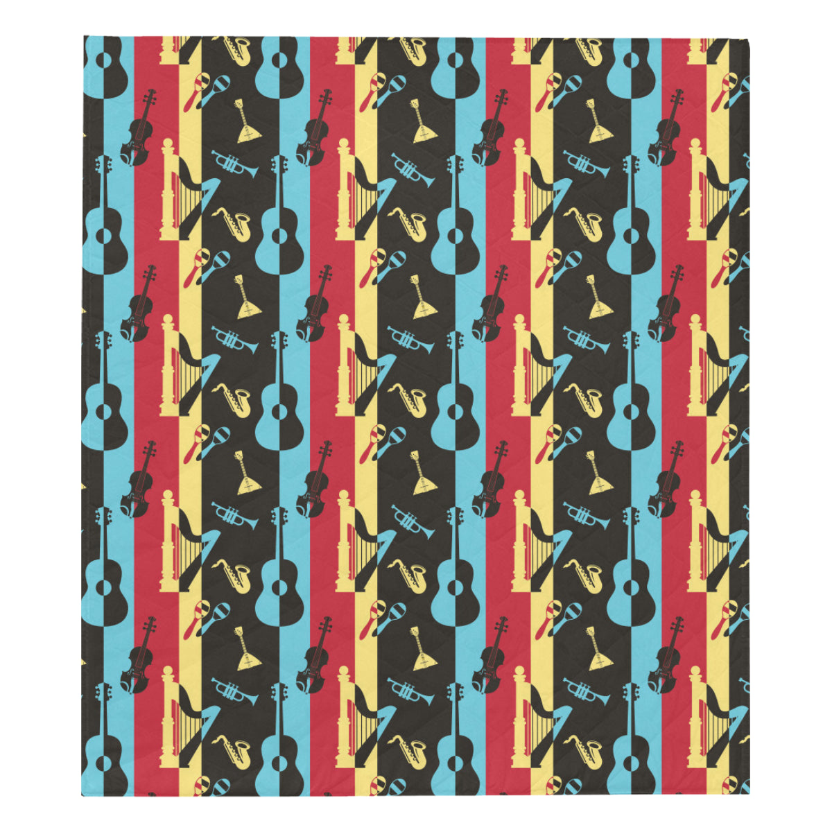 Jazz Pattern Print Design 02 Premium Quilt