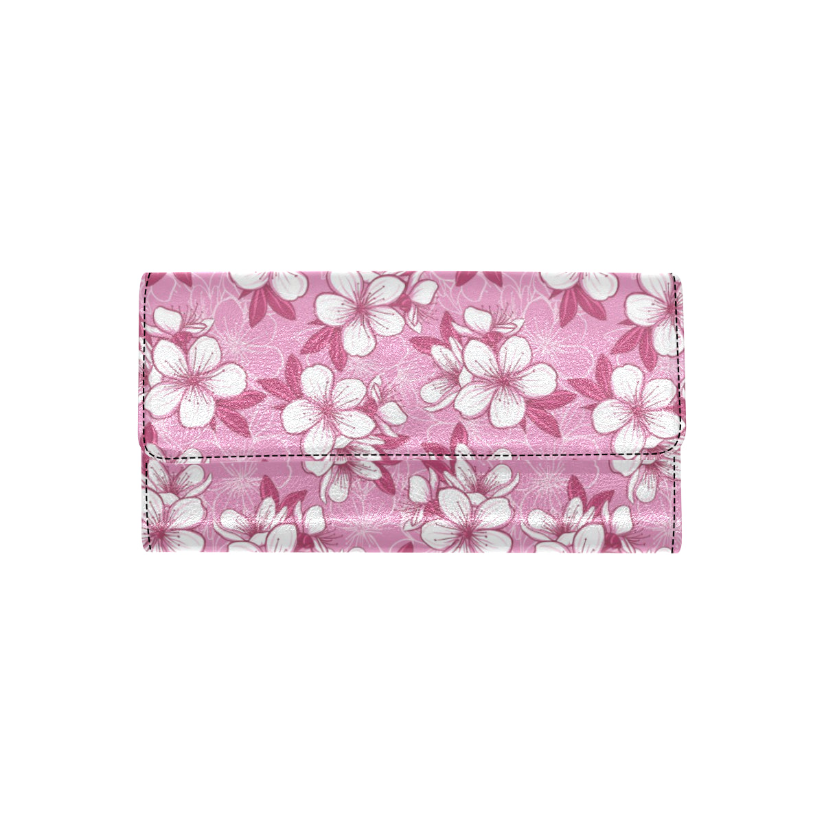 Cherry Blossom Pattern Print Design CB02 Women's Trifold Wallet