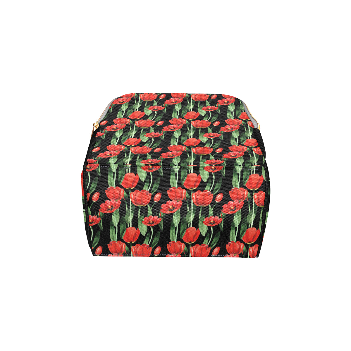 Tulip Red Pattern Print Design TP03 Diaper Bag Backpack