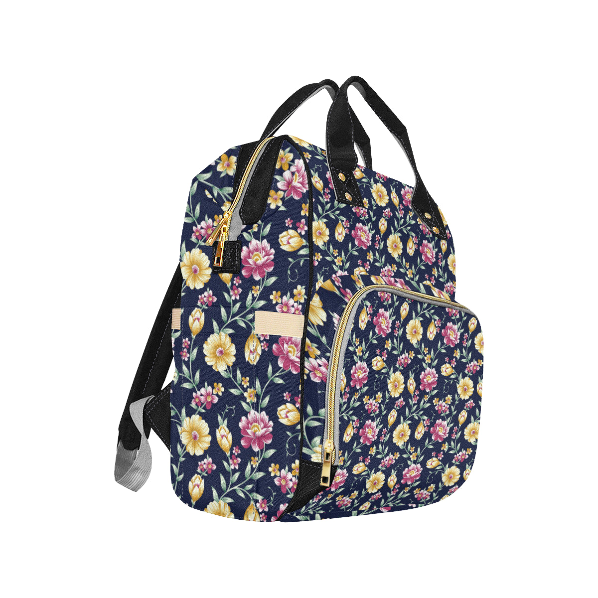 Gerberas Pattern Print Design GB03 Diaper Bag Backpack