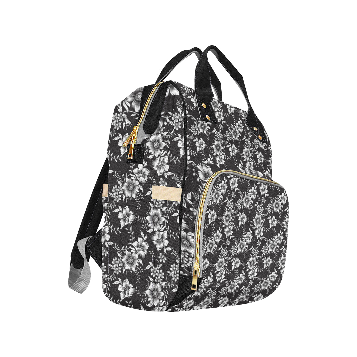 Gerberas Pattern Print Design GB02 Diaper Bag Backpack