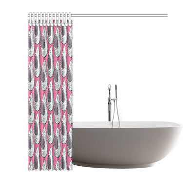 Great White Shark Pattern Print Design 01 Shower Curtain