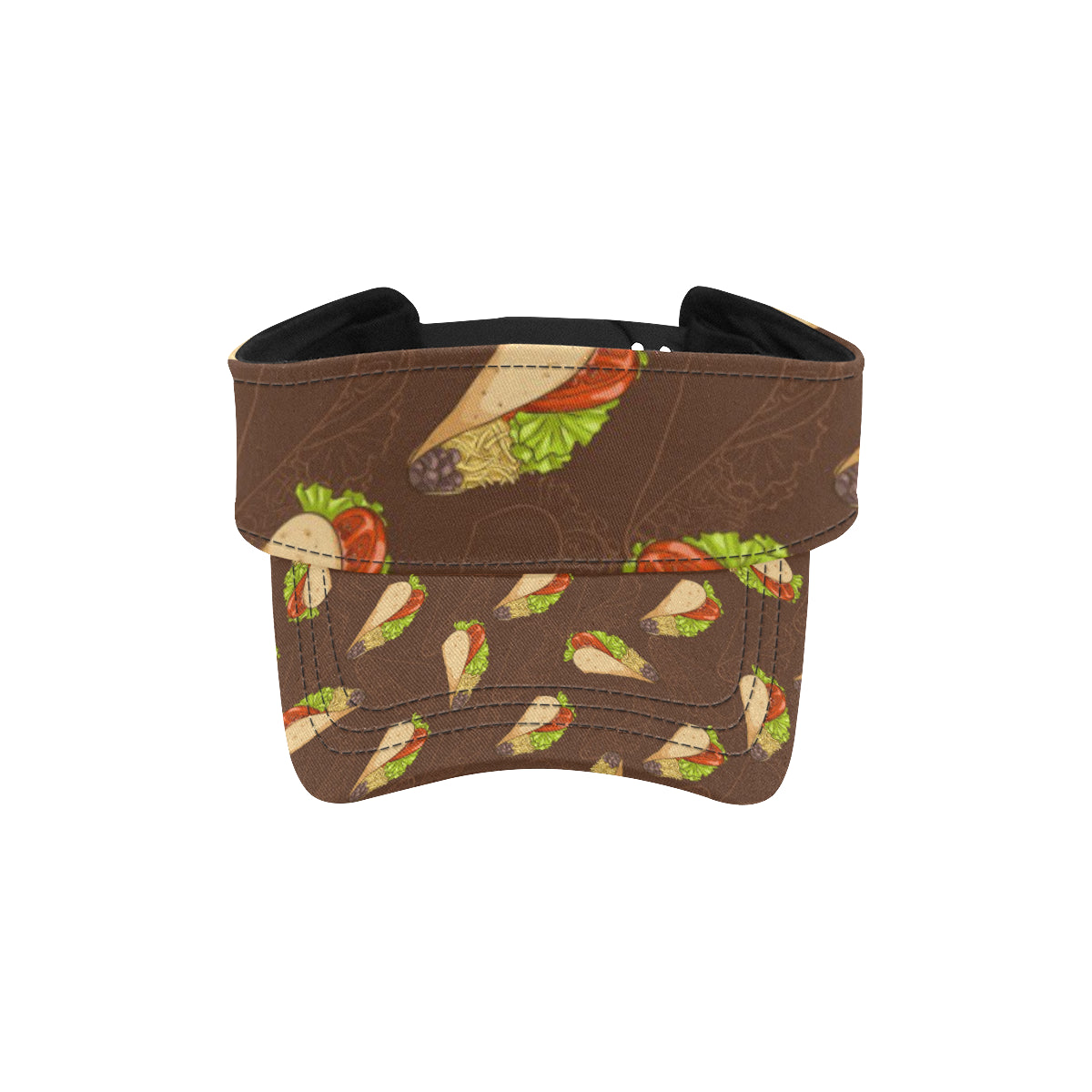 Taco Pattern Print Design TC08 Unisex Sun Visor