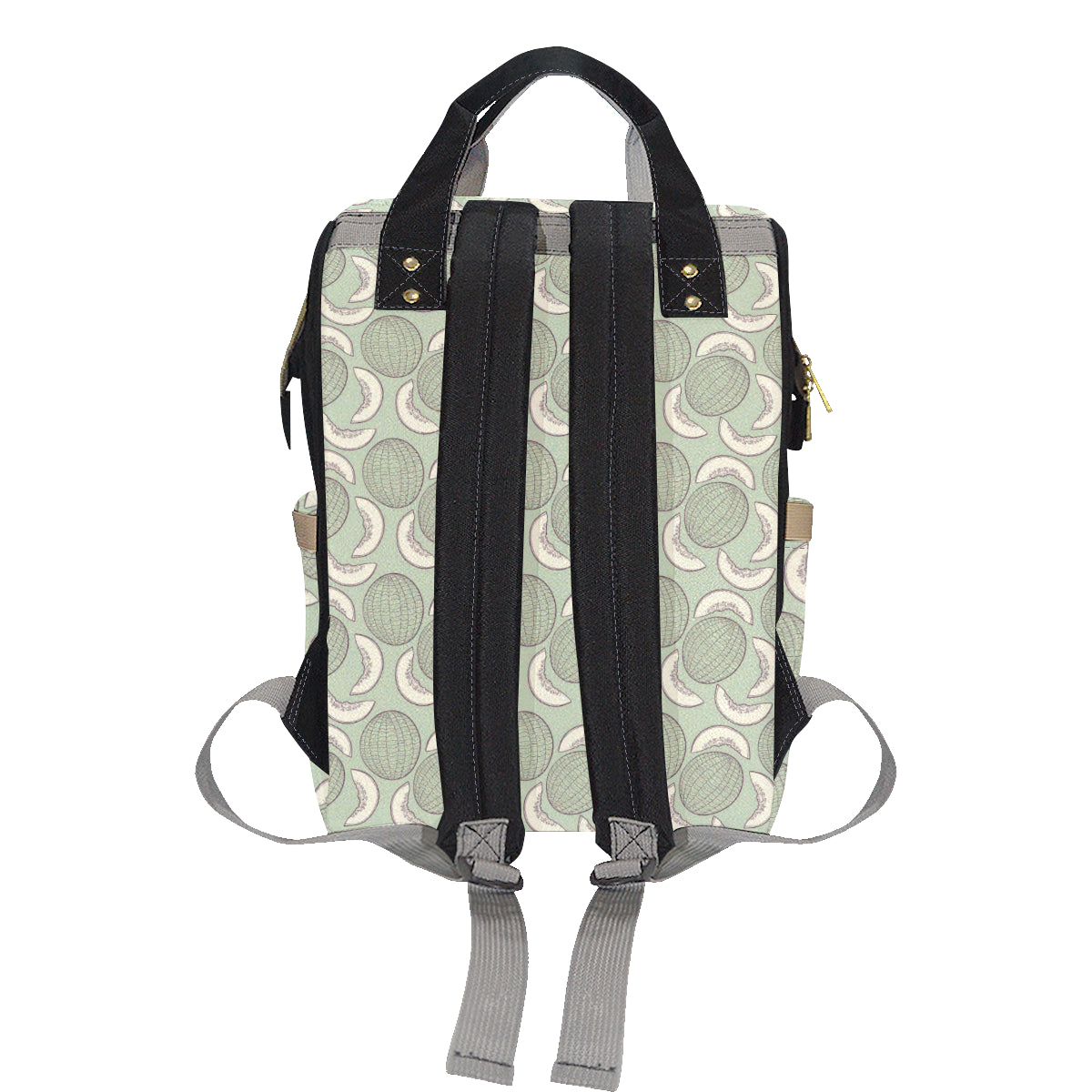 Cantaloupe Pattern Print Design 01 Diaper Bag Backpack