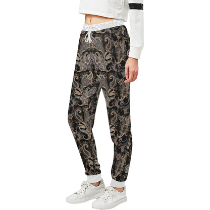 Paisley Mandala Design Print Unisex Sweatpants