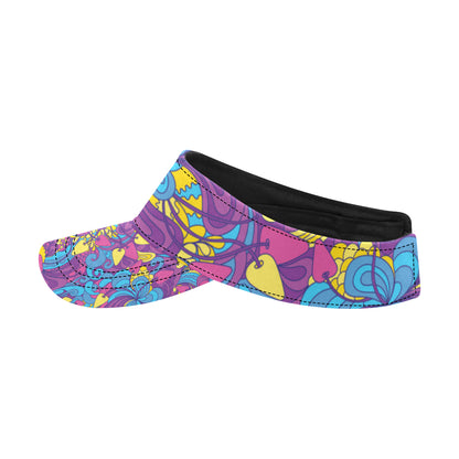 Psychedelic Mushroom Pattern Print Design A03 Unisex Sun Visor