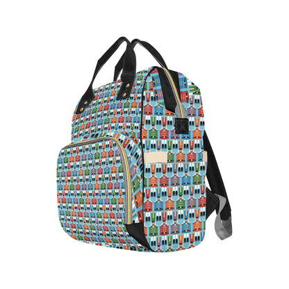 Nutcracker Pattern Print Design A02 Diaper Bag Backpack