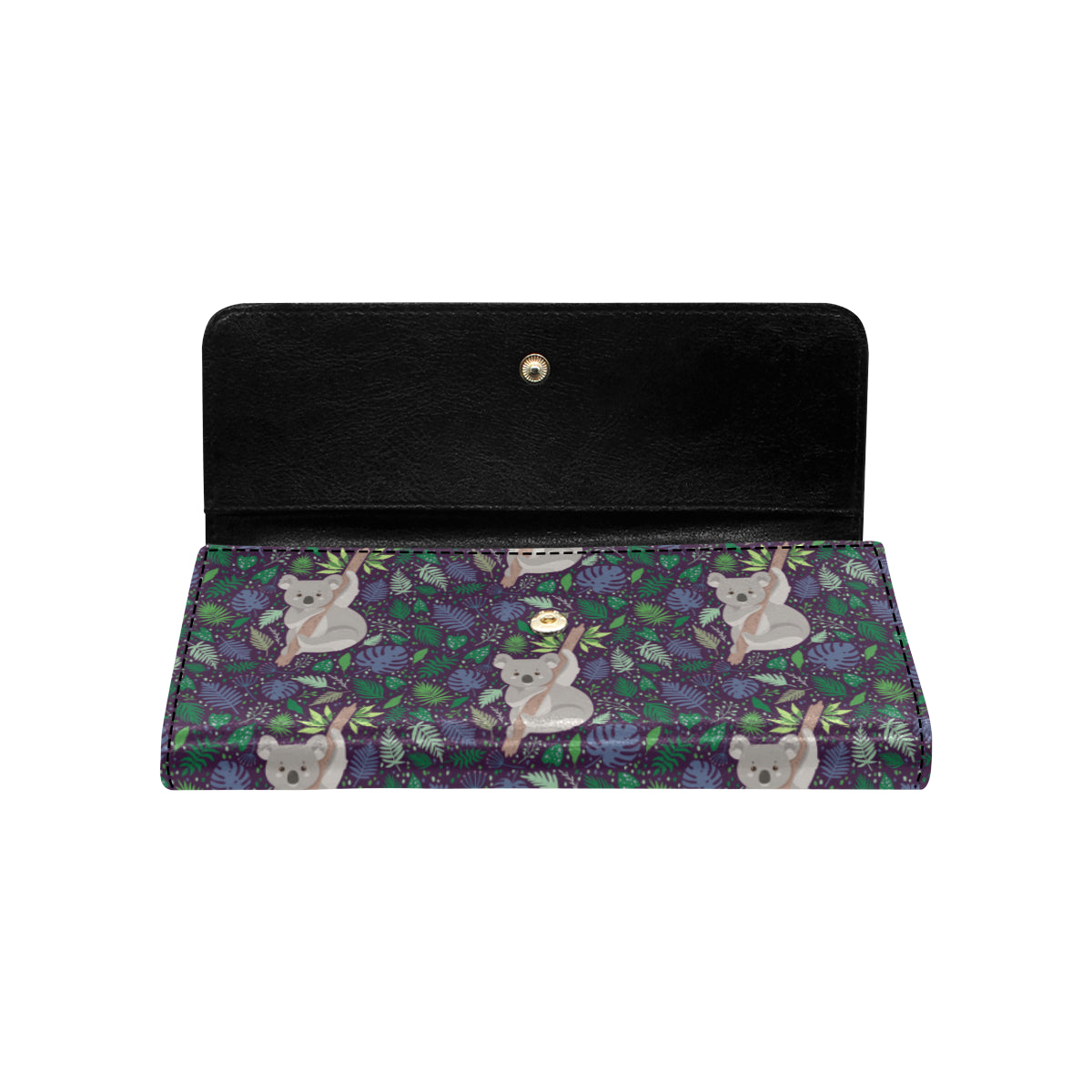 Koala Pattern Print Design 06 Women's Trifold Wallet