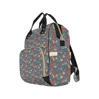 Pisces Pattern Print Design A01 Diaper Bag Backpack