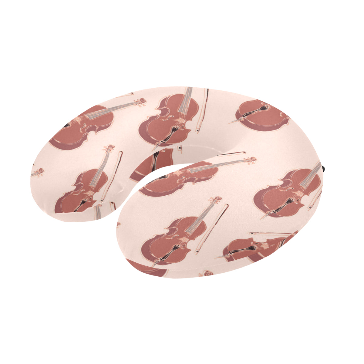 Cello Pattern Print Design 03 U-Shaped Travel Neck Pillow