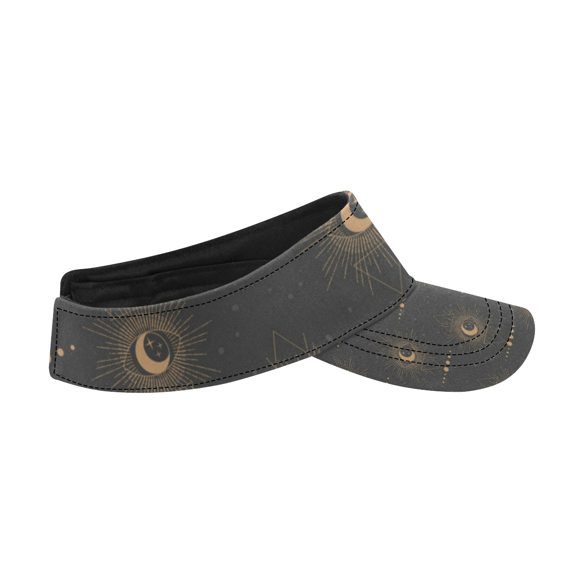 Moon Boho Pattern Print Design 02 Unisex Sun Visor