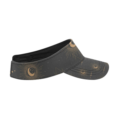 Moon Boho Pattern Print Design 02 Unisex Sun Visor