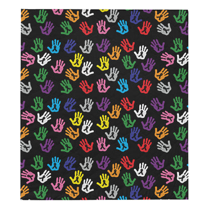 Cancer Awareness Pattern Print Design 04 Premium Quilt