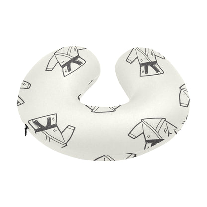 Karate Pattern Print Design 01 U-Shaped Travel Neck Pillow