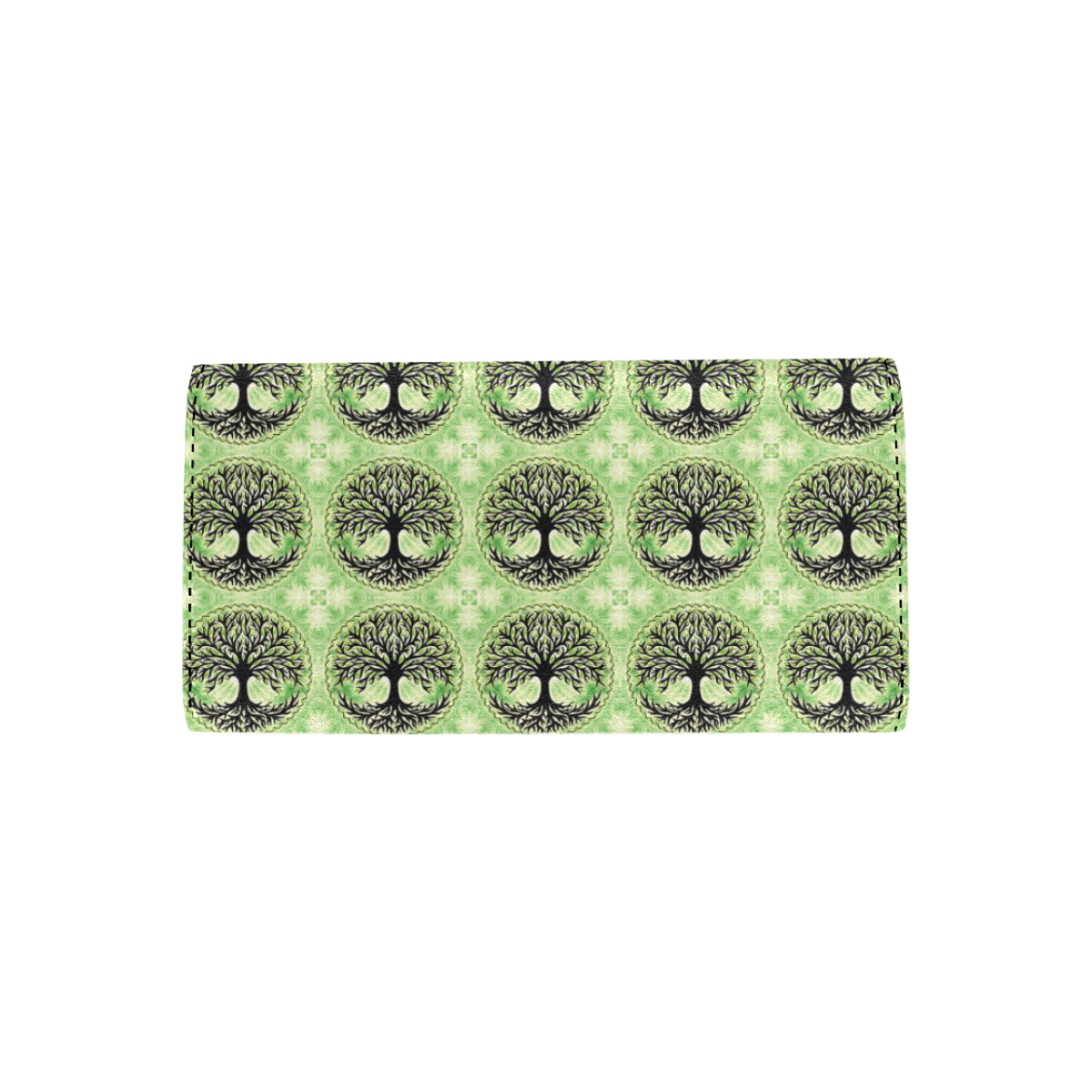 Celtic Pattern Print Design 010 Women's Trifold Wallet