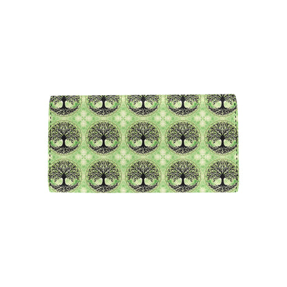 Celtic Pattern Print Design 010 Women's Trifold Wallet