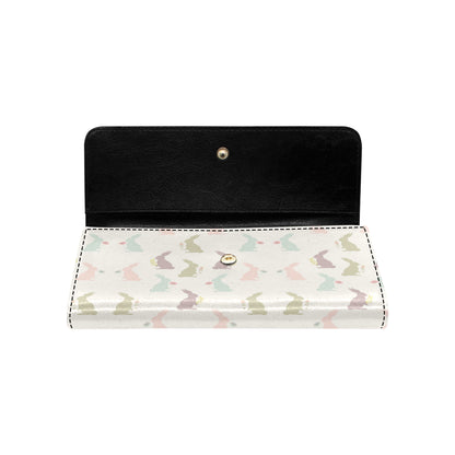 Bunny Pattern Print Design 05 Women's Trifold Wallet
