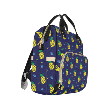 Pineapple Pattern Print Design A01 Diaper Bag Backpack