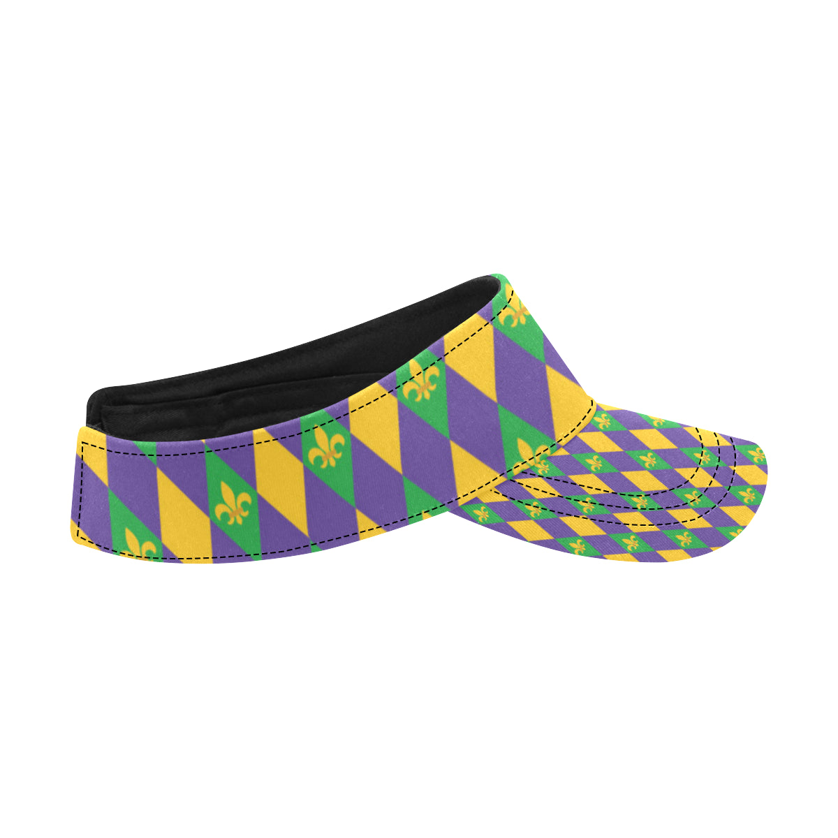 Mardi Gras Pattern Print Design 05 Unisex Sun Visor
